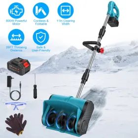 800W Electric Snow Shovel Cordless