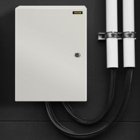 Electrical Enclosure Box, 16''x12'' x6'', Carbon Steel Hinged Junction Box, Outdoor Electrical Box