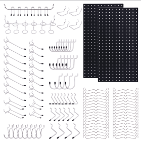 108-Piece Pegboard And Hooks