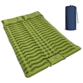 Single Inflatable Camping Mattress with Built in Pillow and Foot Pump Lightweight Sleeping Pad for Backpacking Hiking Travel and Tent Easy to Inf