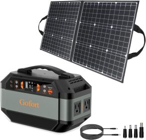 GOFORT 330W Portable Power Station; with Foldable Solar Panel