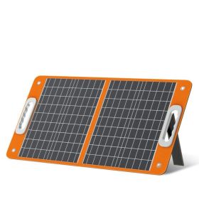 60W 18V Portable Solar Panel;  Flashfish Foldable Solar Charger with 5V USB 18V DC Output