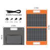 60W 18V Portable Solar Panel;  Flashfish Foldable Solar Charger with 5V USB 18V DC Output