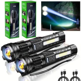Rechargeable LED Flashlight With 10 light modes
