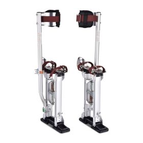 Pair Of Upgraded Drywall Stilts (Color: Silver)