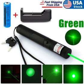 Green Laser Pointer Pen Light 9900Mile Strong Rechargeable Flashlight (Option: 1PACK)