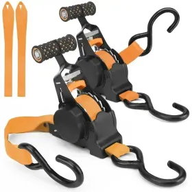 2-piece  10" Retracting Ratchets (Option: 2pcsorange)