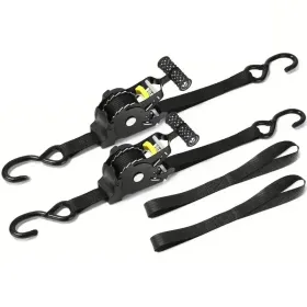 2-piece  10" Retracting Ratchets (Option: 2pcsblack)