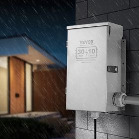 30A Generator Transfer Switch Kit NEMA 3R 7500W 120/240V (Option: Natural)