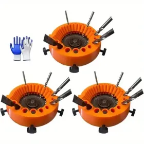 Plastic Manual Drill Bit Sharpener For Grinder (Option: 3pcs)